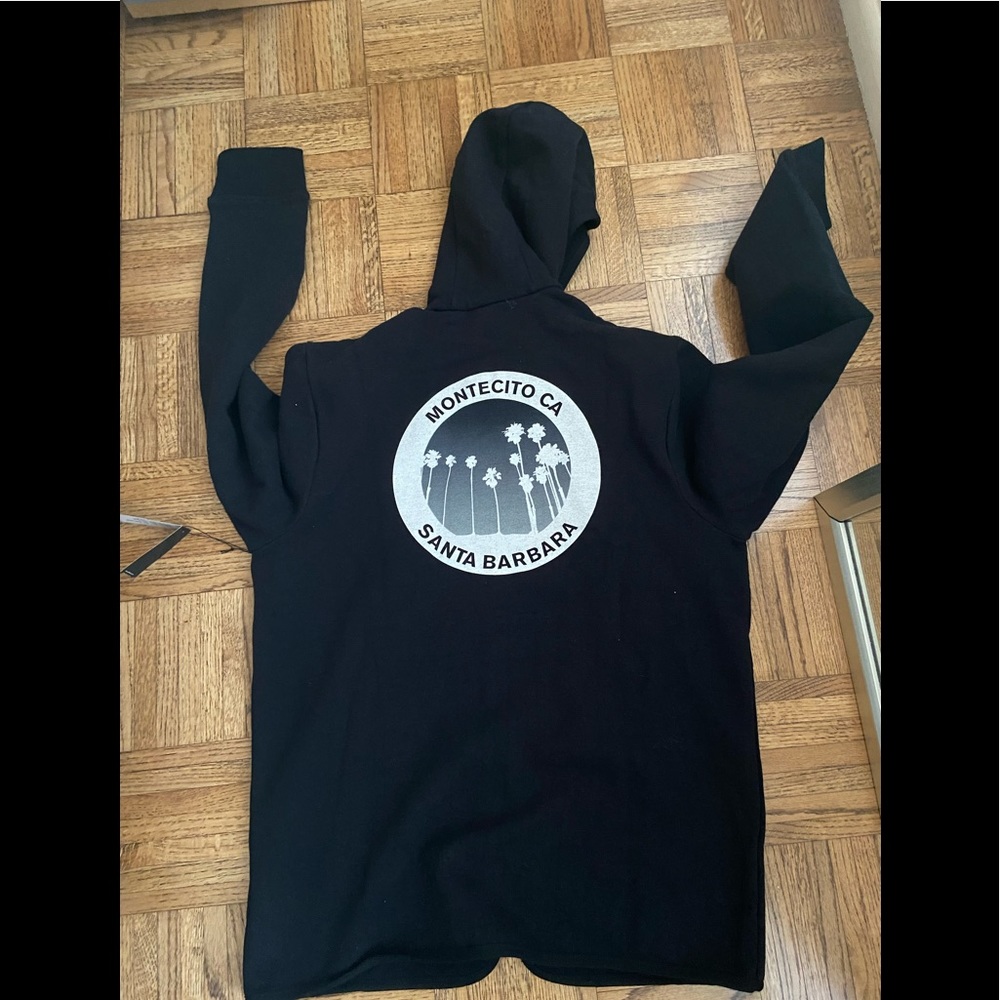 James Perse Black Fleece Graphic Hoodie size 3